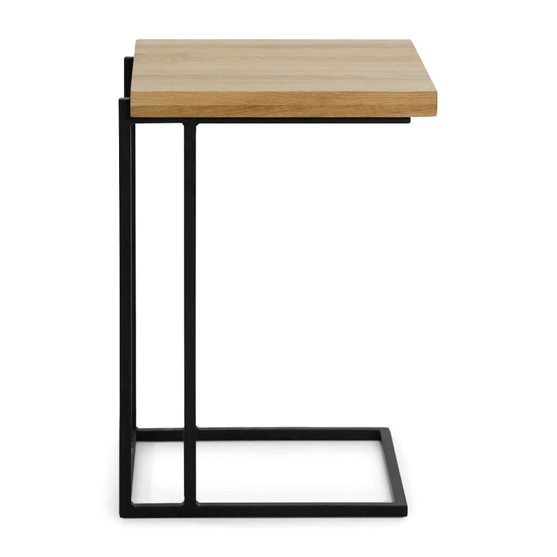 Luka Oak Wood Side Table Large