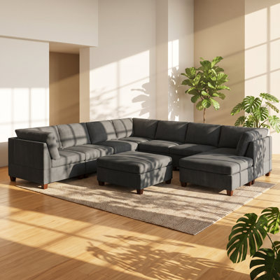 Fauteuil modulaire en chenille l 37 po x P 30 po x H 35 po Kanepe
