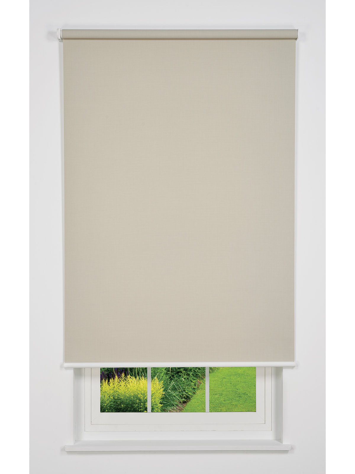 Cordless Semi Sheer Roller Shade, Black, 45.5"W x 78"L