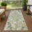 Machine Washable Indoor/Outdoor Chantille ACN2334 Floral Rug-2145916252