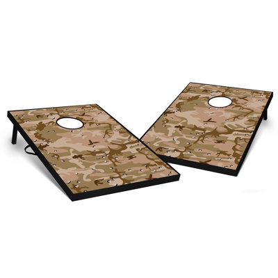 2' X 3' Desert Camo Tailgate Size Cornhole Set -  Skip's Garage, CHAJ2x3WF-065