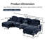 Canapé modulaire en U avec accoudoirs évasés et volants amovibles Classic-31500705-7326056-7326070