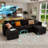 6-Seat Upholstered Sofa with Built-in Speaker, Modular Sectional Sofa with Ottoman, Sofa Couch with Storage,-835549812