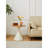 ROUND COFFEE TABLE WHITE+WOOD