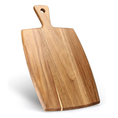 17" Wooden Chopping Cutting Board with Handle,Charcuterie Boards for Food