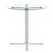 Round Glass Top Metal Base Dining Table-1320703664