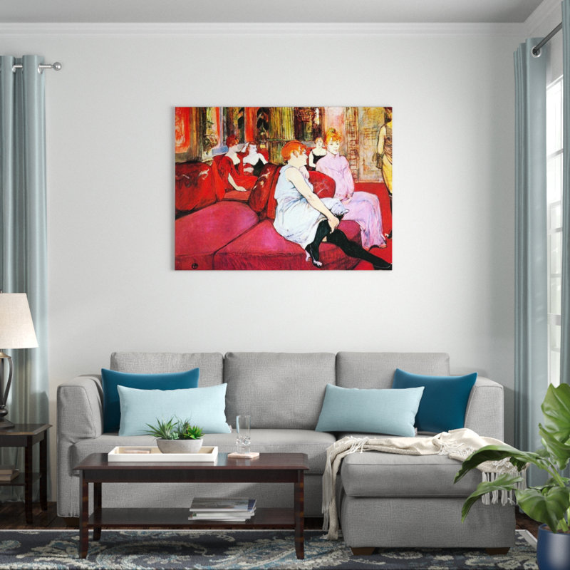 Henri De Toulouse-Lautrec - Wrapped Canvas Painting, 60cm H x 80cm W x 1.8cm D