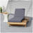 Lounge Chaise Set, Space Available On One Side, Acacia Solid Wood In Light Brown With Lounge Cushion (Dark Grey & Triple Fold) – Matching Cream Version Available-1630468410-1630468413