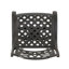 Tabouret de bar pivotant en fonte d'aluminium