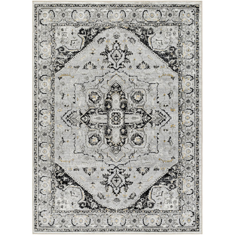Tapis gris anthracite Mikel, Rectangle 9 pi x 12 pi
