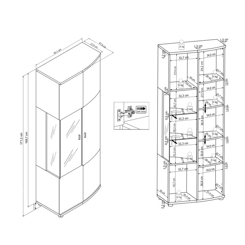 Abas Display Cabinet