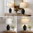22” Modern White Ceramic Table Lamp, Bulb Included-1302996588