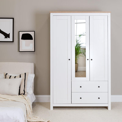 Maryhannah 3 Door Manufactured Wood Wardrobe