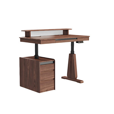 Bureau réglable en bois massif 55,12 po