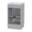 Meuble-lavabo gris 18 po avec lavabo, porte à fermeture douce et tablette réglable pour un rangement efficace-1032146085