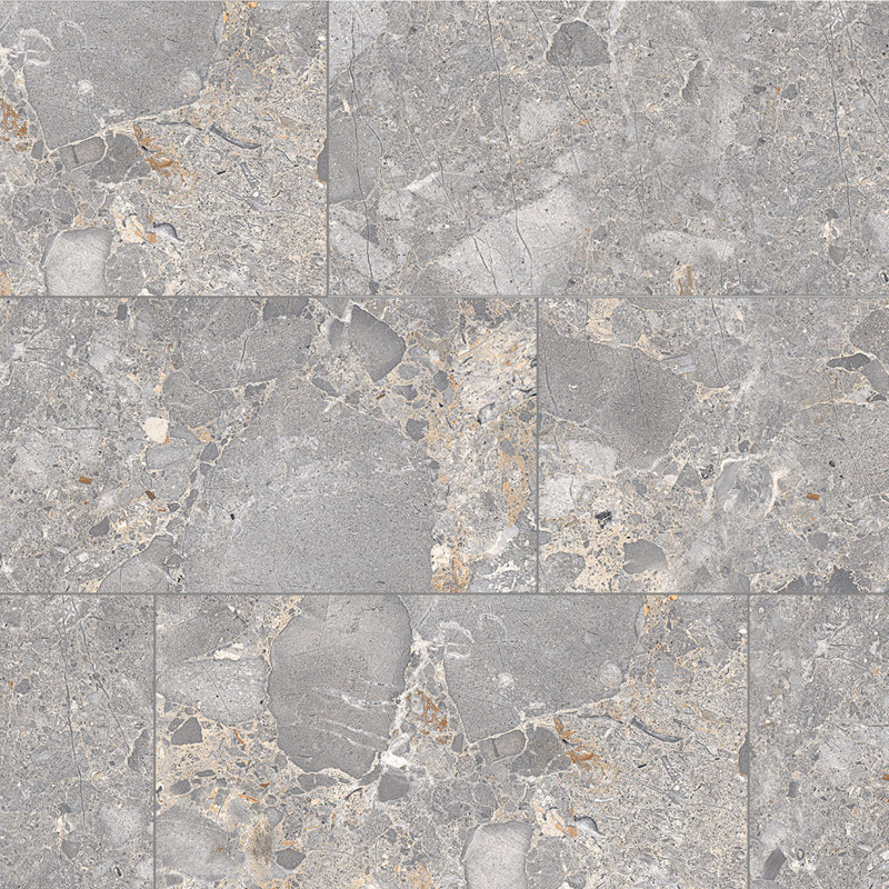 Kaia 12-in. x 24-in. Stone Look Polished Porcelain Wall & Floor Tile, Terrima