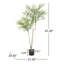 Arbre à eucalyptus artificiel 5,04 po en pot