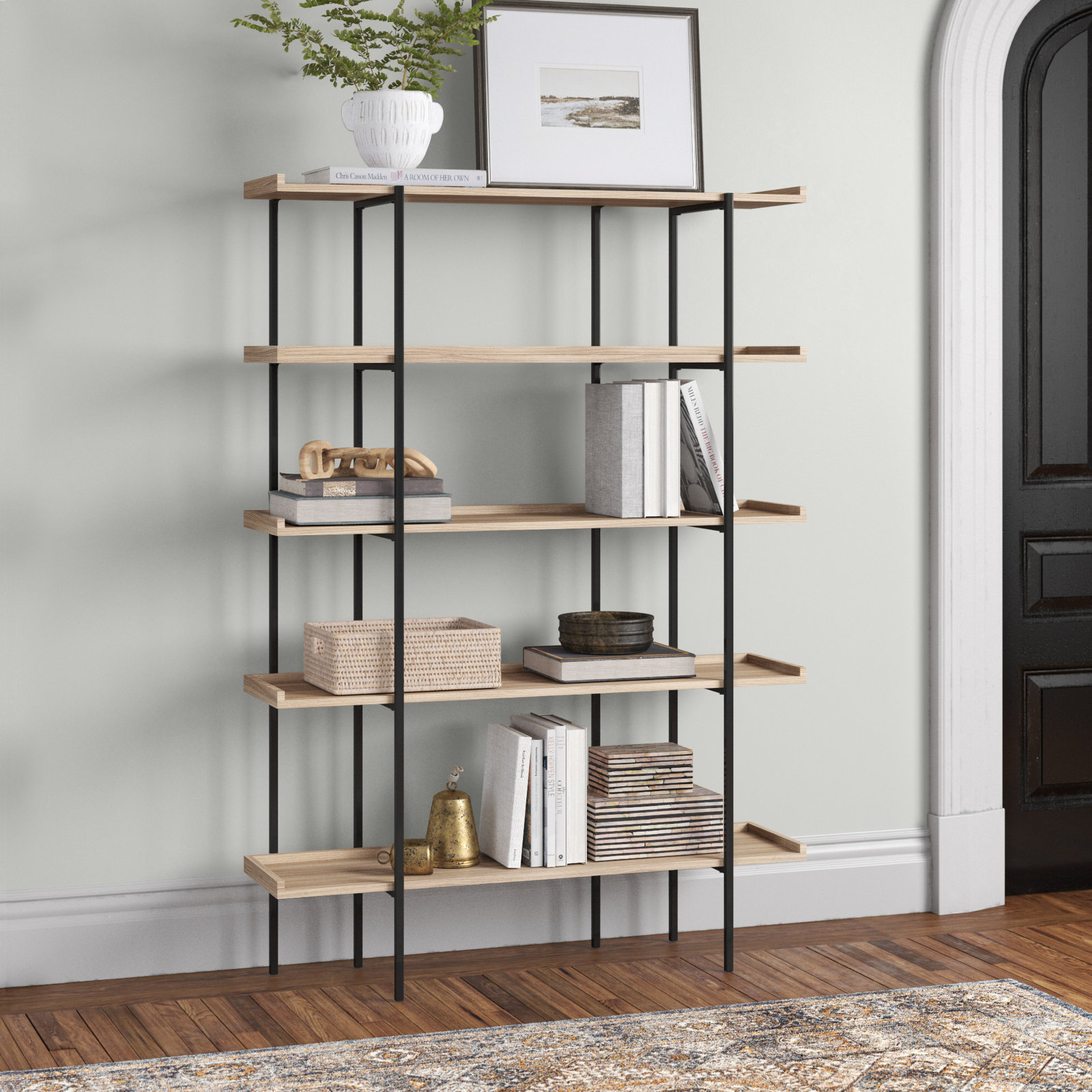 Sigmund Wide Etagere Bookcase