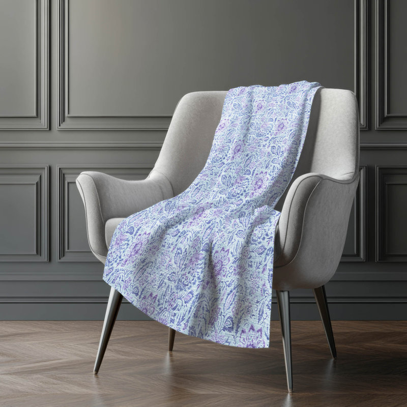 Jeté floral Sherpa ASB660 Addison, Ciel