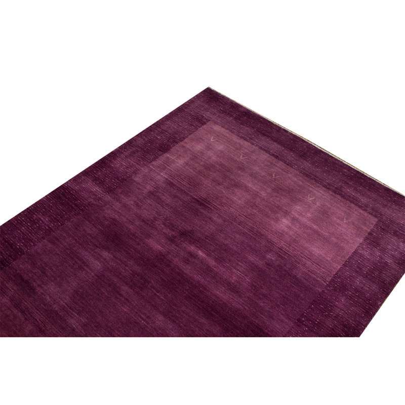 Hand-Knotted High-Quality Plum Area Rug