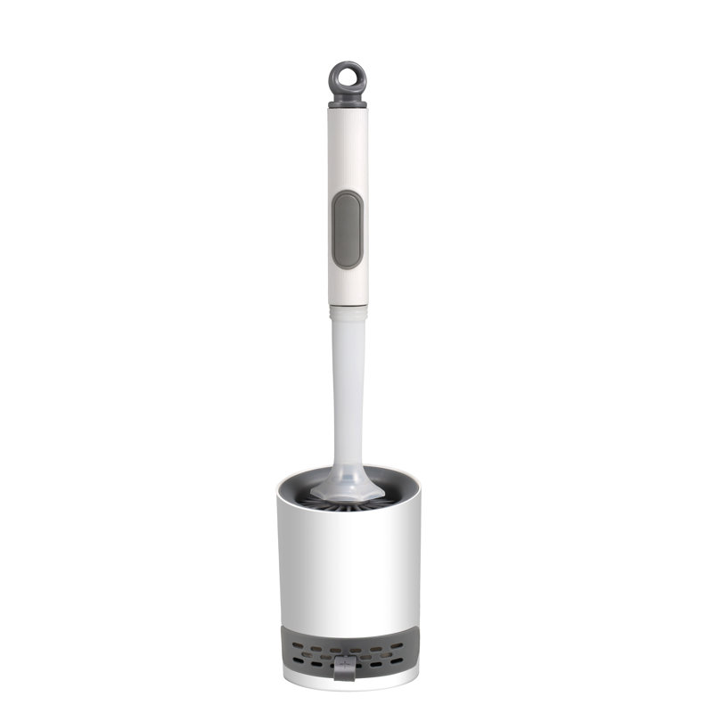 Refillable Toilet Brush & Holder (TPR Head)