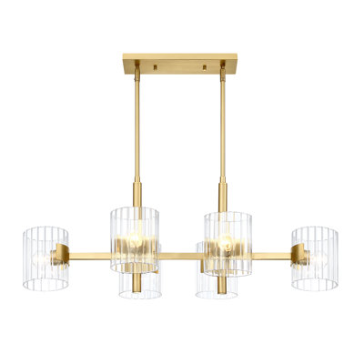 Luminaire suspendu cylindrique à 6 lumières Merrillville