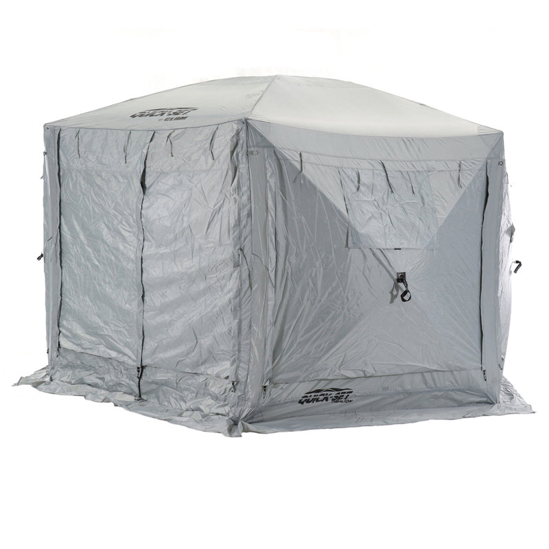 Green 9' x 9' Portable Outdoor Gazebo Canopy Shelter