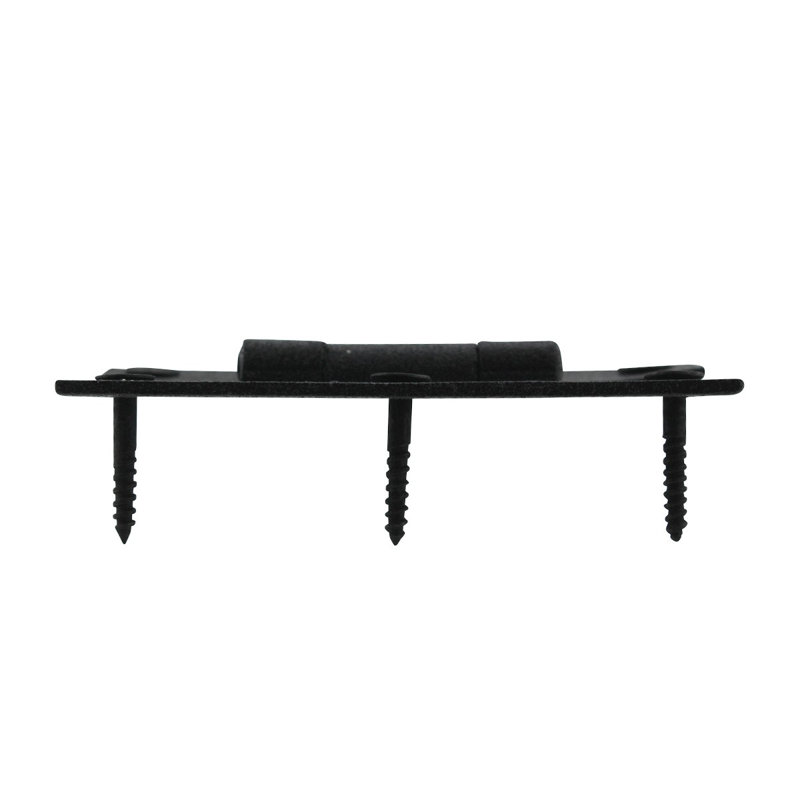 Black Wrought Iron 3'' H Flush Cabinet Hinges with Hardware