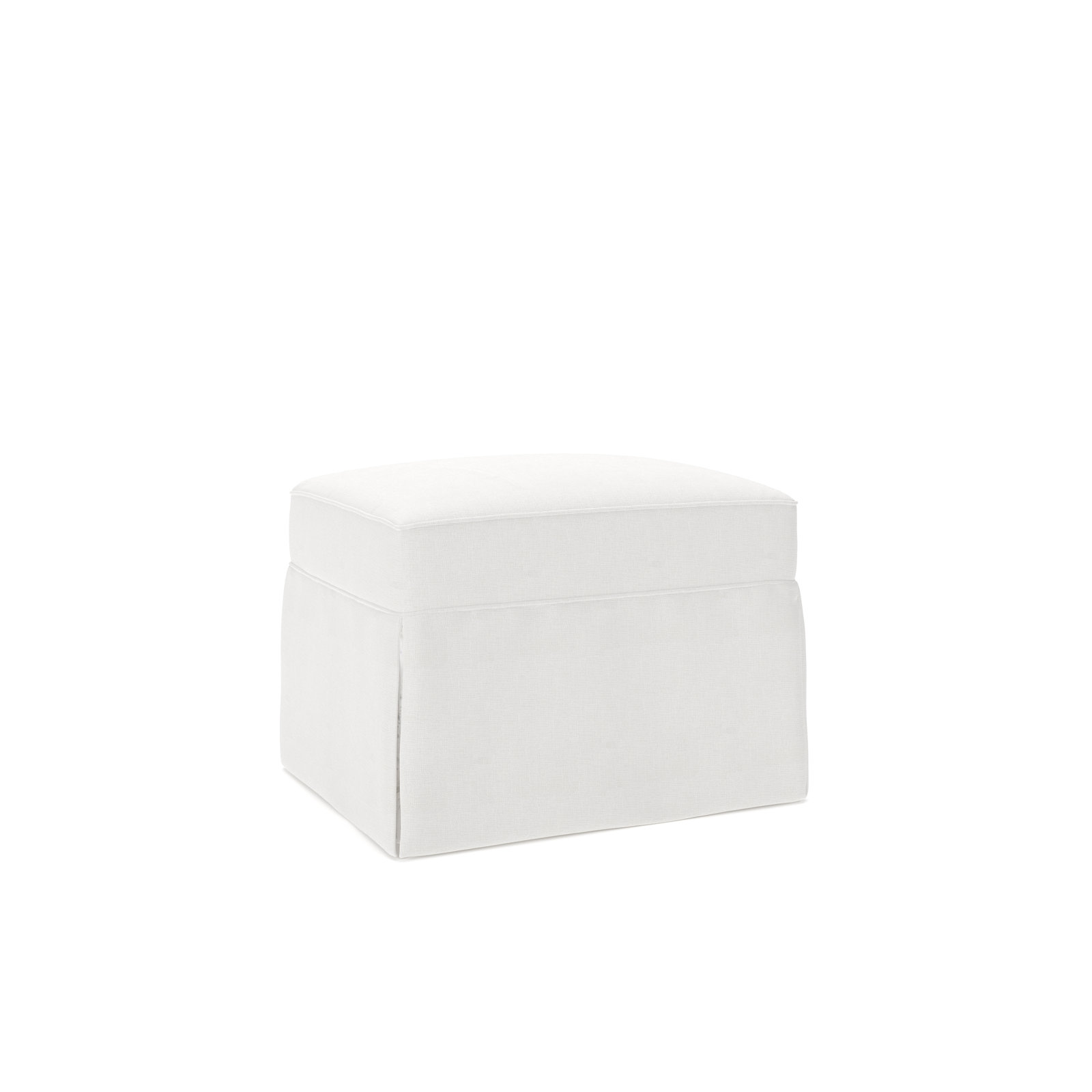Amari 33" Ottoman, Drusky Moonglow Sustain® Basketweave