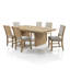 Ensemble de table de salle à manger extensible 7 pièces Gamino-2115154415-2115154413