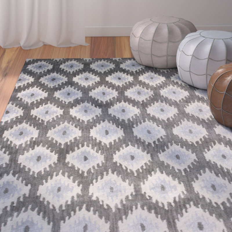 Durrant Wool Geometric Indoor Rug, Rectangle 5' x 8'