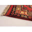 Tapis de couloir unique en laine noué à la main style Kargahi des années 2010 de 3 pi 1 po x 10 pi 4 po bourgogne / noir Vallo