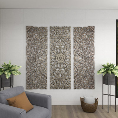 Décoration murale en bois faite à la main