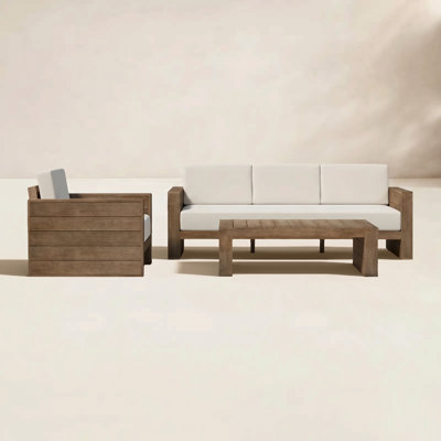 Westport 4-Person Eucalyptus Patio Seating Group