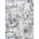 Lucian Abstract Machine Washable Runner Rug for Living Room Bedroom Dining Room Entryway Hallway Kitchen, Blue Grey/Ivory