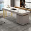 Bureau double caisson en pierre frittée avec tiroirs-910476817-910476819