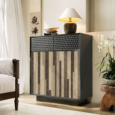 Armoire de rangement en bois massif