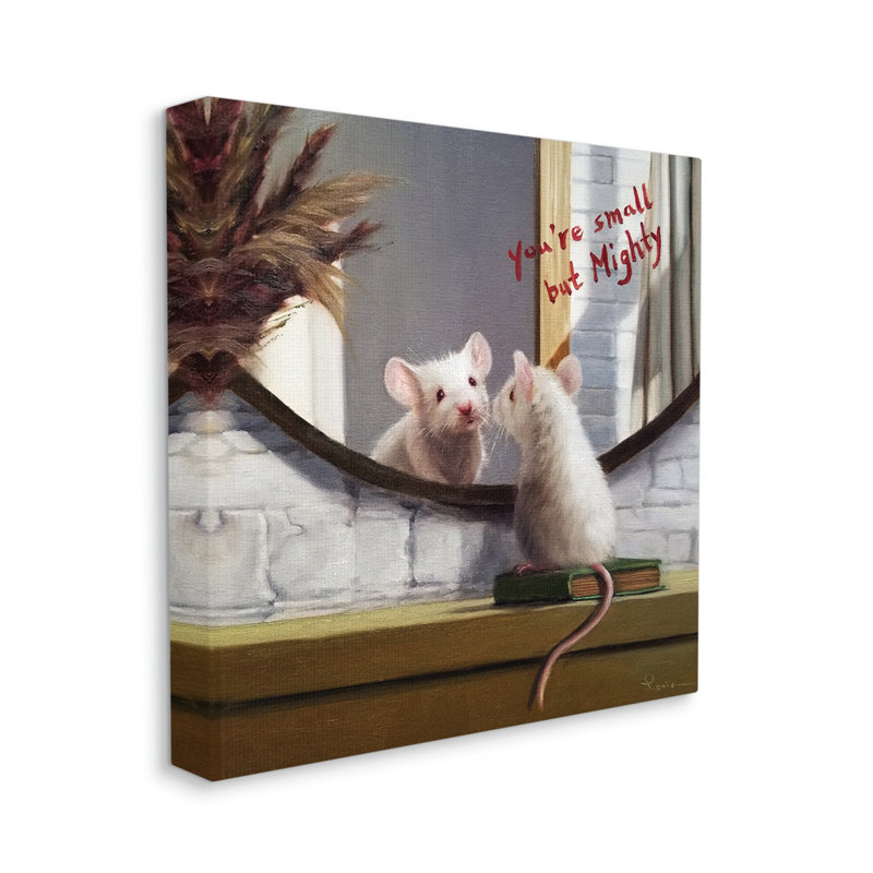 Petit mais puissant - Impression sur toile, Toile tendue, H 17 po x l 17 po x P 1,5 po