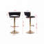 Adjustable  Swivel Fabric Upholstered Chrome Bar Stools Set with Back and Footrest-1554463644