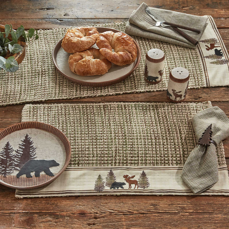 Chemin de table Millwood Pines Wilderness Trail 13 po x 36 po, 36 po x 13 po