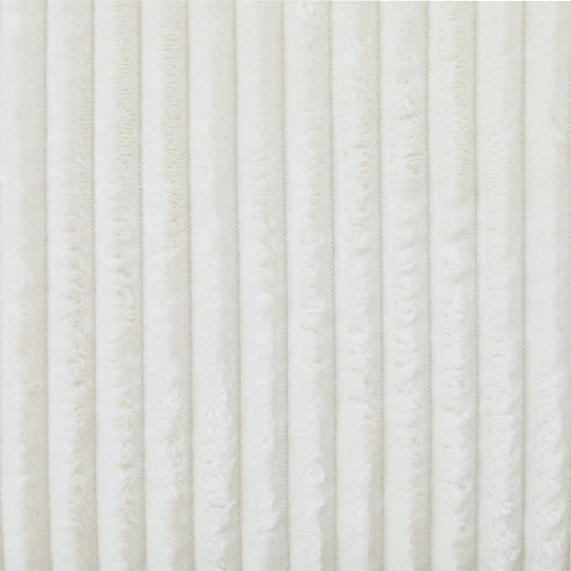 Canapé moderne sans méridienne 34,2 po, Velours côtelé beige