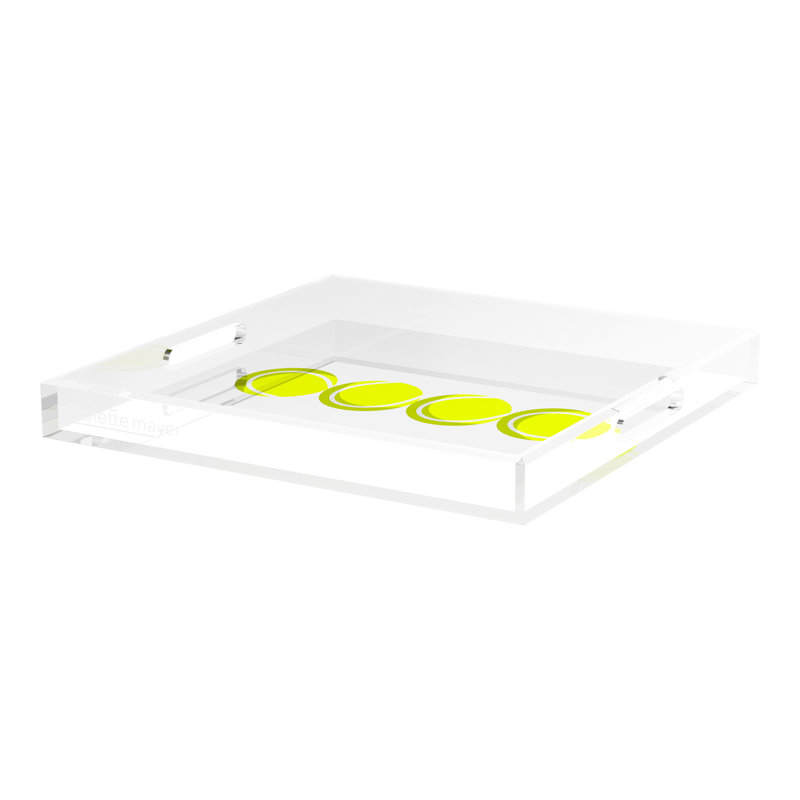 Decorative Tray, 2" H x 18" W x 18" D