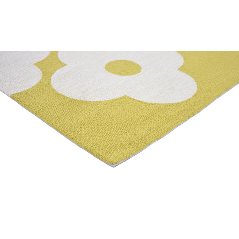 Handmade Floral Area Rug, Rectangle 5'3 x 7'6"