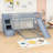 Stairway Twin Over Twin Wooden Bunk Bed With Convertible Slide And Ladder-1888289188