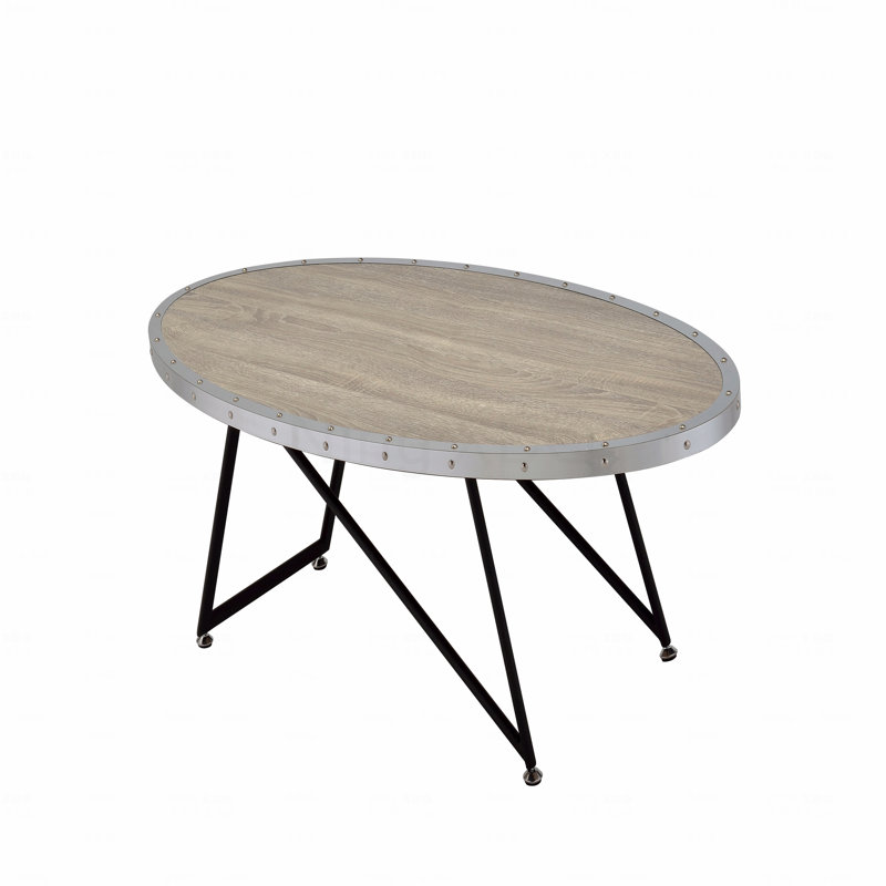 Table basse en chêne gris patiné