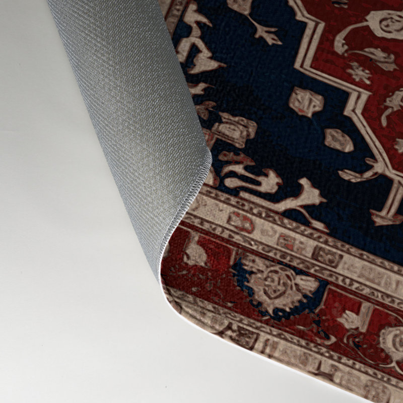Tapis d'intérieur et d'extérieur brun Persian, Rectangle 5 pi x 7 pi