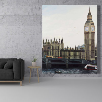 Big Ben Clock Canvas | Contemporary London Home Decor