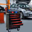 Chariot de rangement pour outils de garage avec 7 tiroirs et poignée - facile à utiliser-1350930027