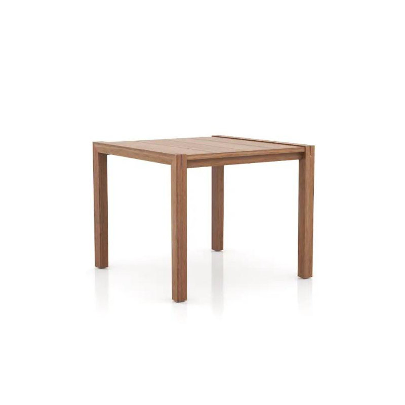 Roberts Solid Wood Coffee Table, Anodized Aluminum, Anodized Aluminum