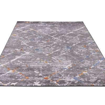 Tapis turc Celine Roxy - GRIS
